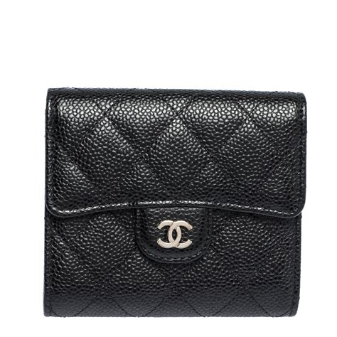 chanel classic caviar tri fold wallet ราคา|Chanel Trifold Caviar Wallet .